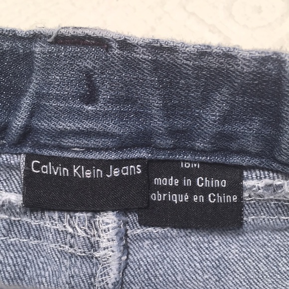 18m ((5/$20) Calvin Klein Straight Leg Stretch Jeans - Picture 9 of 16